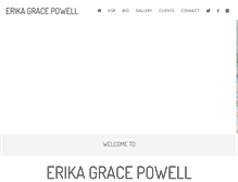 Tablet Screenshot of erikagracepowell.com